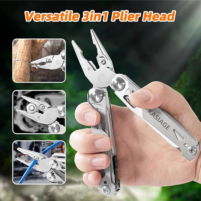 Multitool 26 in 1Multi tool Pliers with Screwdriver Sleeve Scissors Saw Stainless Steel Multitools Pocket Knife Apply to Survival Camping Hiking Gift for Men
