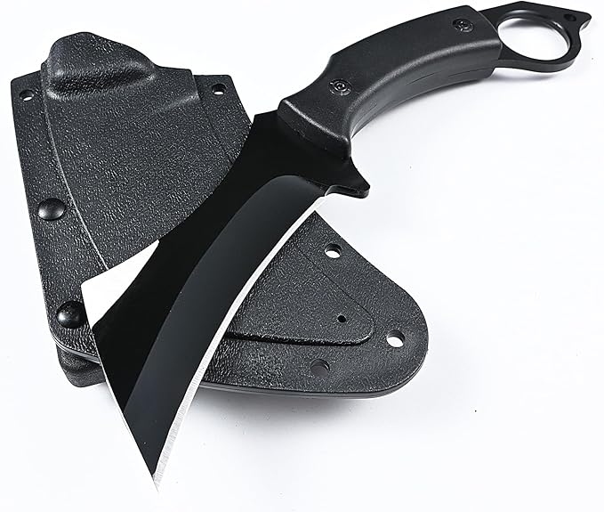 Fixed Blade Full-Tang Knife, Survival Outdoor Camp Hunting Fishing Knife, come with K- ydex