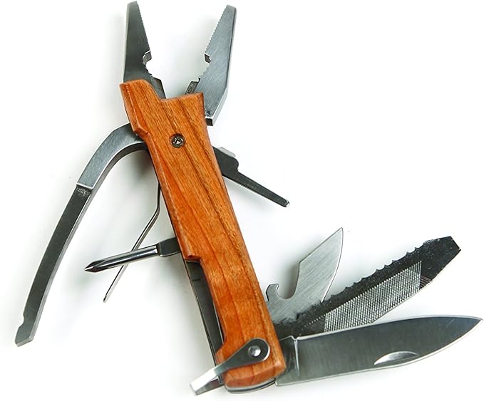 Kikkerland CD504 Wooden Plier Multi-Tool