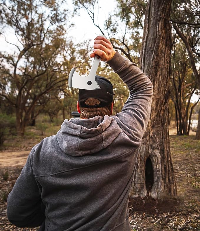 Throwing Axes- 6 Pack, 10.2" Tomahawk Axe, Full Tang with Sheath Stainless Steel Throwing Hatchet, Great for Recreation and Competition