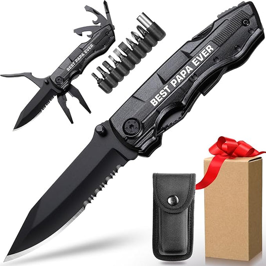Gifts for Papa,BEST PAPA EVER Multitool Knife,Papa Birthday Gifts,Best Papa Gifts,Papa Gifts from Grandchildren,Gifts Ideas for Papa,Papa Fathers Day Gift,Gifts for Papa Who Wants Nothing
