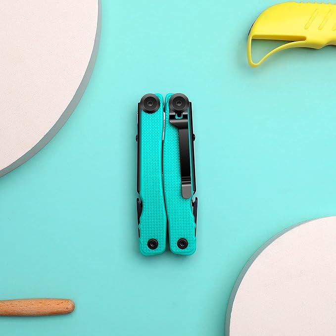 Multitool Pocket Knife with Clip, Multi Tool with Tactical Pliers and Utility Scissors, Multipurpose Survival Gear for Camping, Fishing, Work, Gifts for Men Women