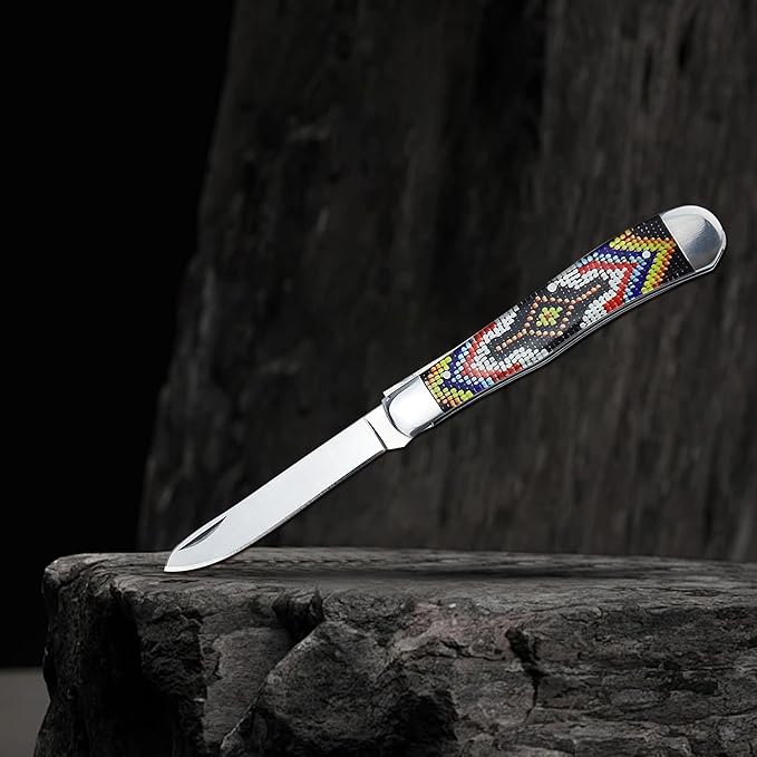 ALBATROSS Traditional Stainless steel Folding Pocket Knives with 2 Blades, FK060 (Multi)