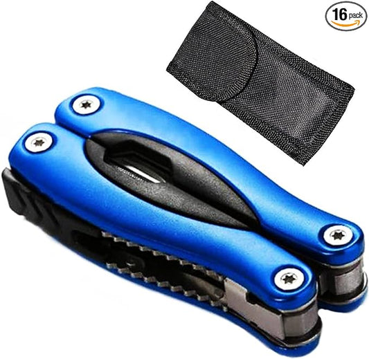 Multi Tool, Multitool, Dad Birthday Gift, Fathers Gifts, Christmas Gifts, Multitool Pliers, Camping Knife, for Outdoor, Survival, Hunting and Hiking(blue)