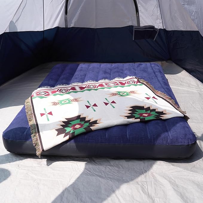 KAMPKEEPER Camping Cot,Camping Cots for Adults,Folding Camping Cot with Inflatable Air Mattress and Carry Bag,for Outdoor Travel Camp Beach Vacation (not Included The Airpump)