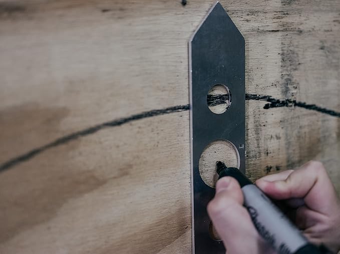 Axe Target Template Stencil - Throwing Knives and Axe Throwing Targets Template Tool for Axe Throwing Game