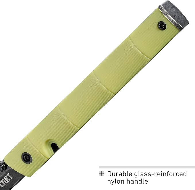 CRKT CEO Bamboo EDC Folding Pocket Knife: Low Profile Gentleman's Knife, Everyday Carry, Black Blade, IKBS Ball Bearing Pivot, Liner Lock, Green Reinforced Fiber Handle, Deep Carry Pocket Clip 7096YGK