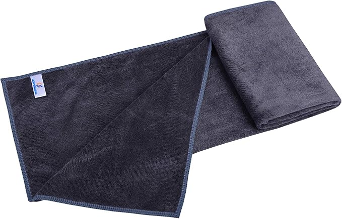 Home Gyms Towel for Men Women Microfiber Gym towels Cycling Workout Sweat Towel Set Quick Dry Exercise Sports Travel Towel Fast Drying 2-Pack (Grey x2)