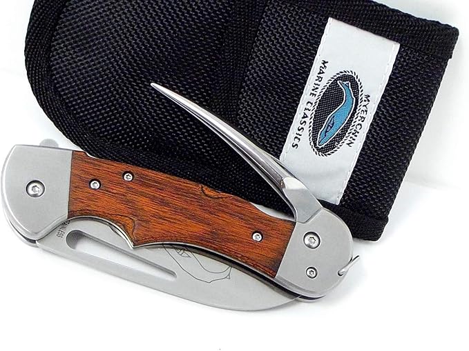 Tested at Sea WF300P Generation 2 Captain Professional Wood Handle Rigging Tool Knife