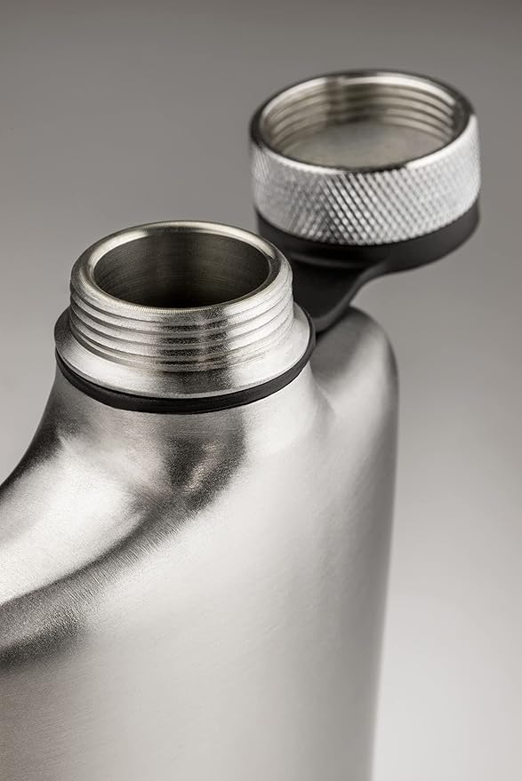 GSI Outdoors, Glacier Stainless 8 Fl. Oz. Hip Flask, Superior Backcountry Cookware Since 1985, Stainless