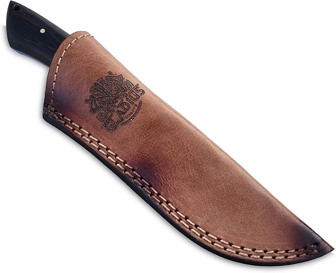 | Viking Heritage Skinner Knife – Expertly Crafted with Damascus steel for Precision Hunting and Field Dressing: Embrace the Timeless Elegance of Craftsmanship with this Razor-Sharp