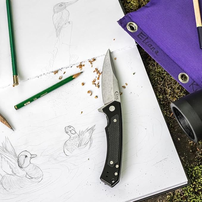 Case XX WR Pocket Knife Marilla EDC, S35VN Drop Point Blade, Black Anodized Aluminum Handle W/Clip #25880 (MARILLA) 4 3/4" Inches Closed