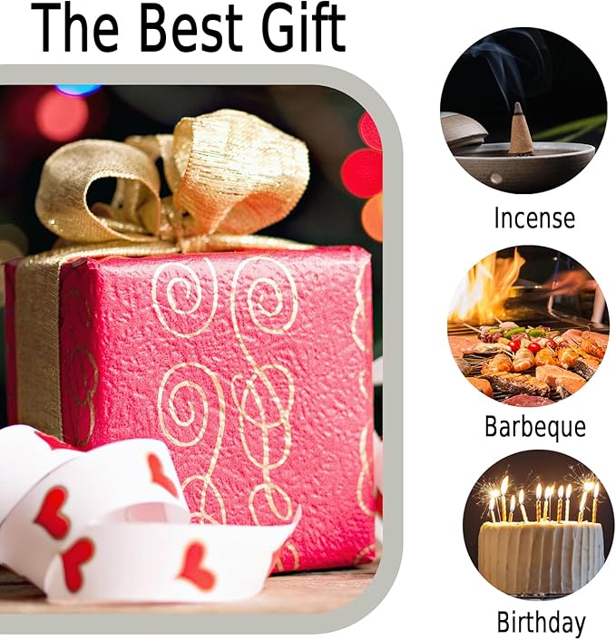 Cool Embossed Design Kerosene Wheel Lighter Refillable Eco-Friendly, Vintage Dazzling & Ultra-Cool, Unique for Men Candles Gift Camping BBQ (No Kerosene) (9#)