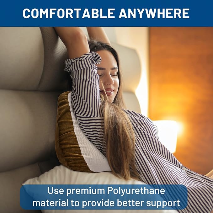 Beyondhome Portable Pillow for Camping, Travel, Backpacking, Airplanes, Road Trips, and Indoors, Compressible Polyurethane Sleeping Pillow