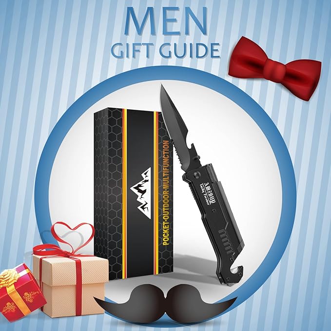 Stocking Stuffers for Men Dad Gifts 7-In-1 Multi Tool Camping Fishing Multitool Gadgets Birthday Christmas Gift for Women Adults Him Boyfriend