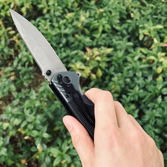 functional folding knife plasticsHandle for Outdoor, Tactical, Survival ＆ EDC Size: Blade: 3.7inch total length 9inch.