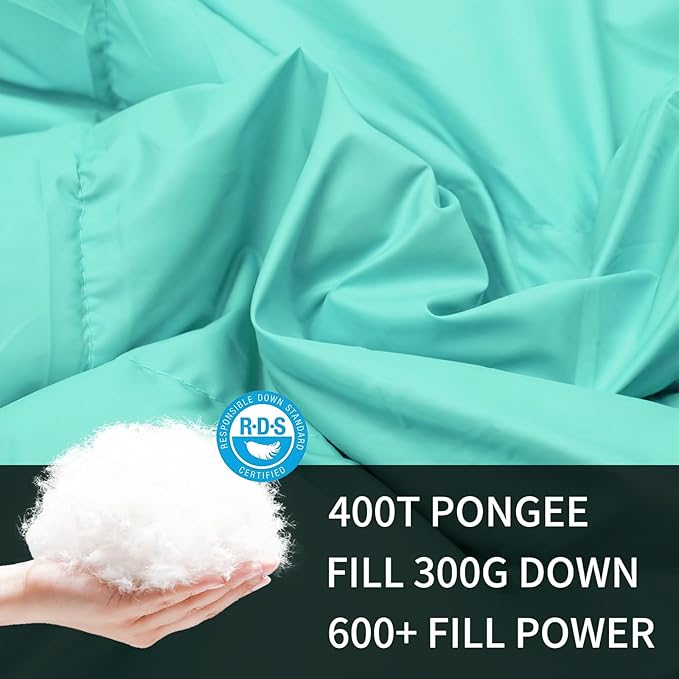 Down Camping Blanket,600+Fill Power，Foldable Into a Pillow,Light，It is The Best Choice for Outdoor Activities, Picnics, Beaches, and Travel.