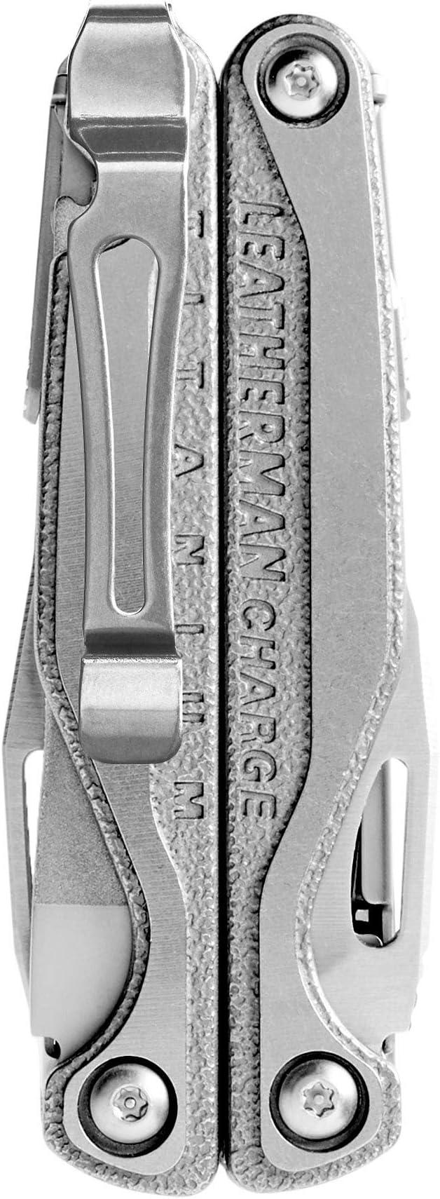 Leatherman Charge Plus TTi - Titanium multi-tool with all locking tools including knives, pliers, saw and screwdriver, camping and fishing tool made in the USA, in stainless steel