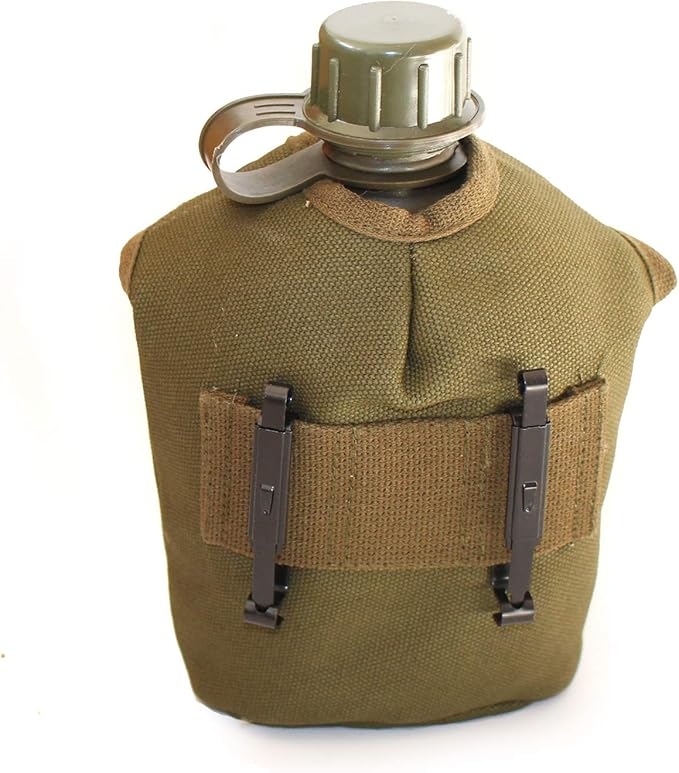 Green Sports Canteen and Cover Set US Vietnam War Reproduction Outdoor