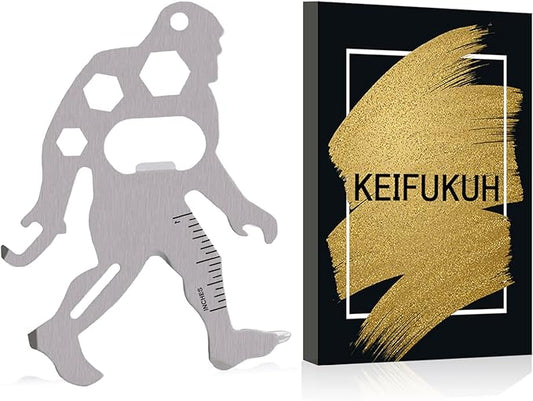 Practical Ape Shape 11 in 1 Multitools, Cool Hand Tools Strong and Durable Strength Stainless Steel Camping Accessories, Fun Anniversary Unique Gift Idea for Men Women