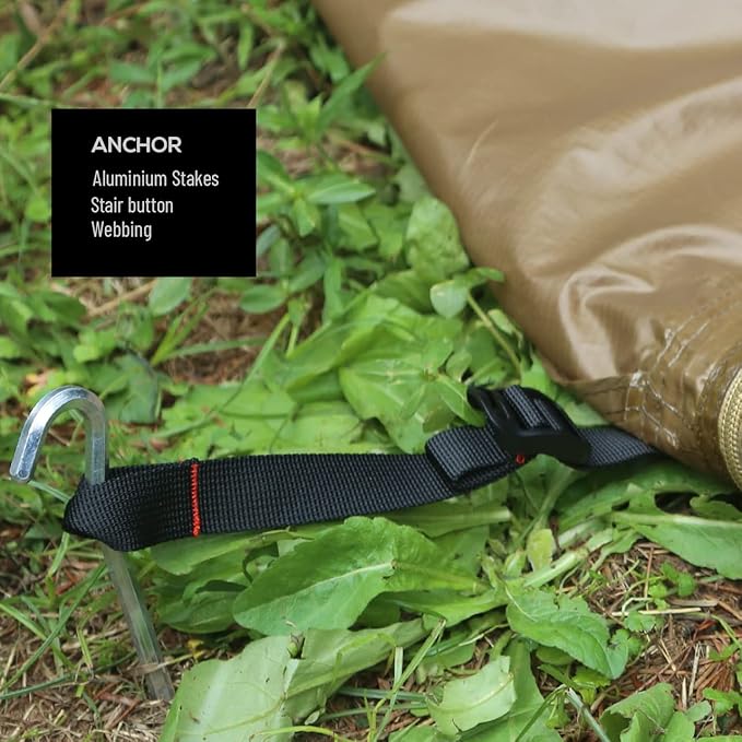 Preself 4~6 Person Tipi Hot Tent T3 XL with Screen Window, Height 8' 6" 2.6m, Diameter 15' 4.6m, for Wood Buring Stove Bushcraft Family Camping Hunting Fishing