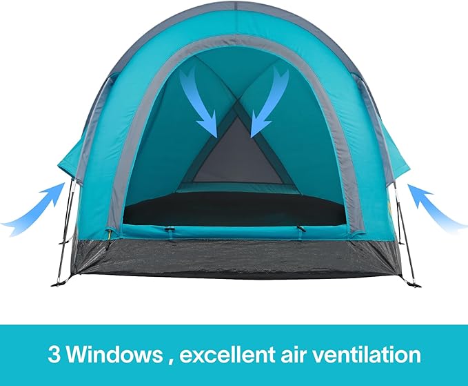 Alvantor Camping Tent Outdoor Backpacking Family Tents Ultralight for 2 Persons Pop Up Instant Portable Compact Shelter