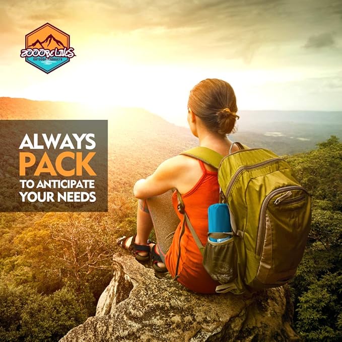 ZOOOBELIVES Ultralight Sleeping Pad with Built-in Pillow, Inflatable Camping Mattress for Backpacking, Traveling and Hiking, Compact and Portable Camp Mat