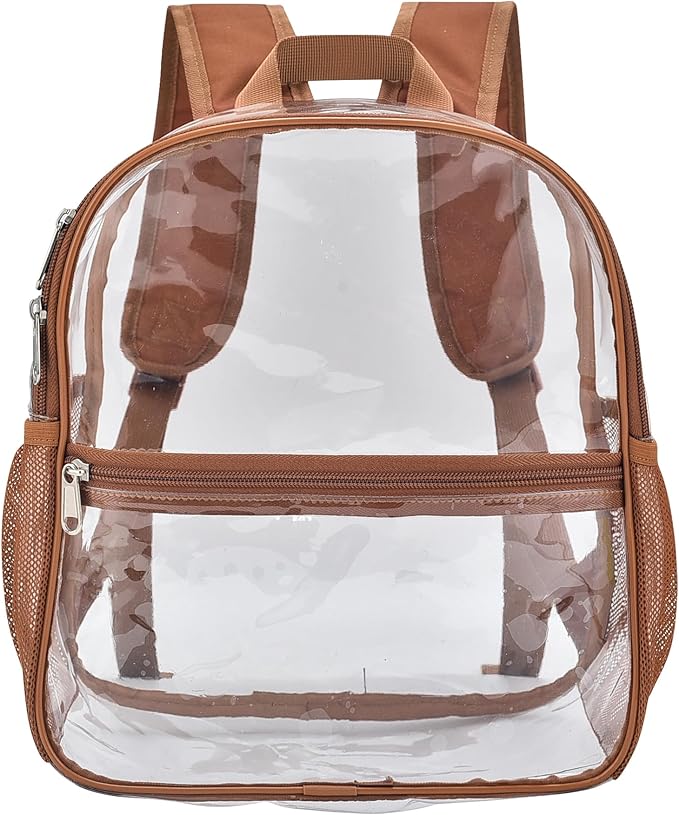 USPECLARE Clear Backpack for Stadium Approved 12×6×12, Water proof Clear Bag for Stadium Events and Concert Work Sport Event