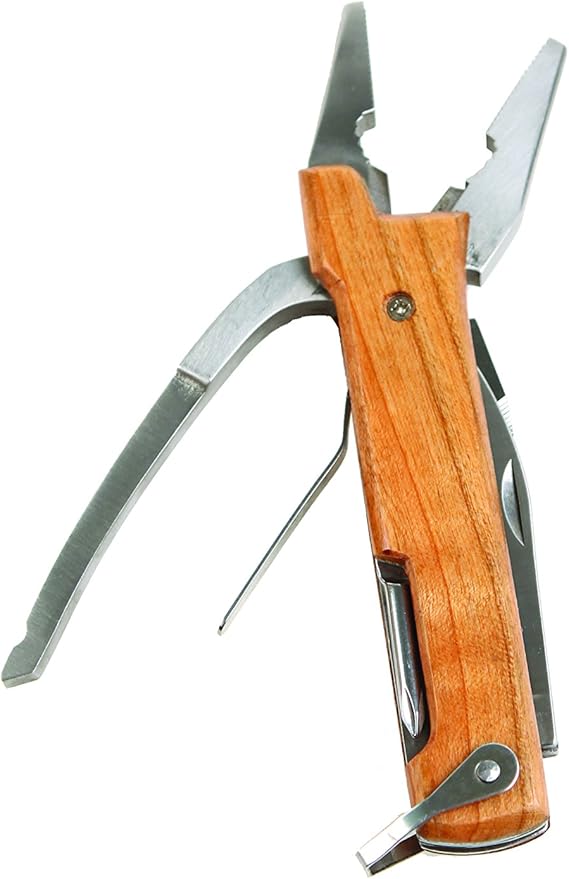 Kikkerland CD504 Wooden Plier Multi-Tool