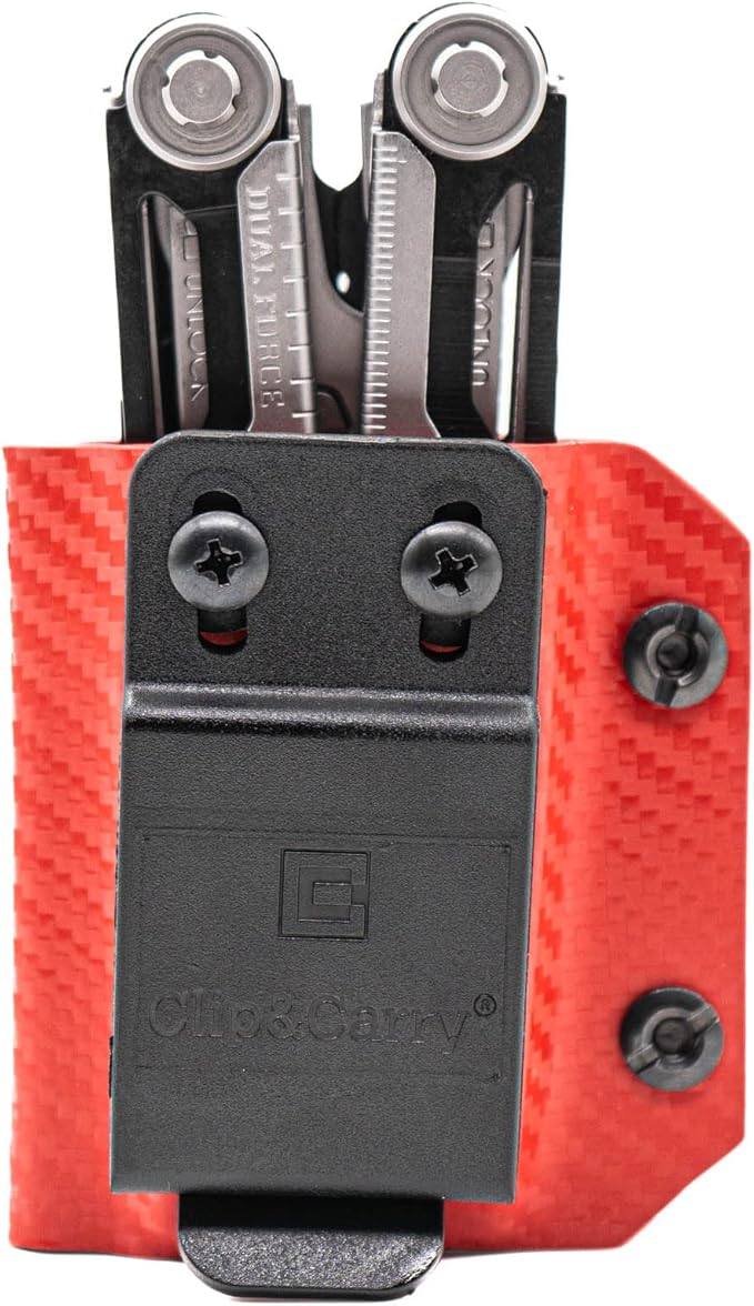 Clip & Carry Kydex Multitool Sheath for Gerber Dual-Force ~ Made in USA (Multi-Tool not Included) Multi Tool Holder Holster