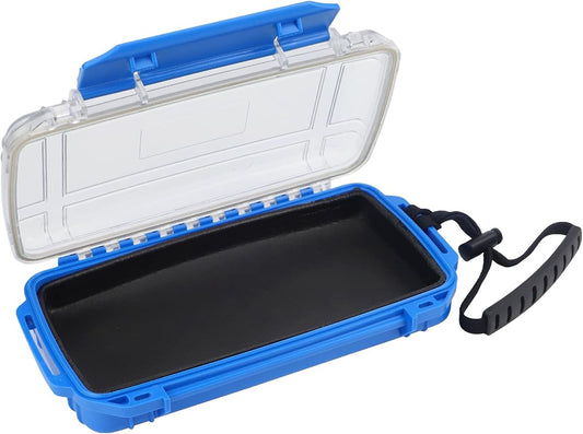 Hlotmeky Dry Box for Kayaking, Boat - Waterproof Phone Case, Small Watertight Storage Box, Diving Dry Case (Blue)