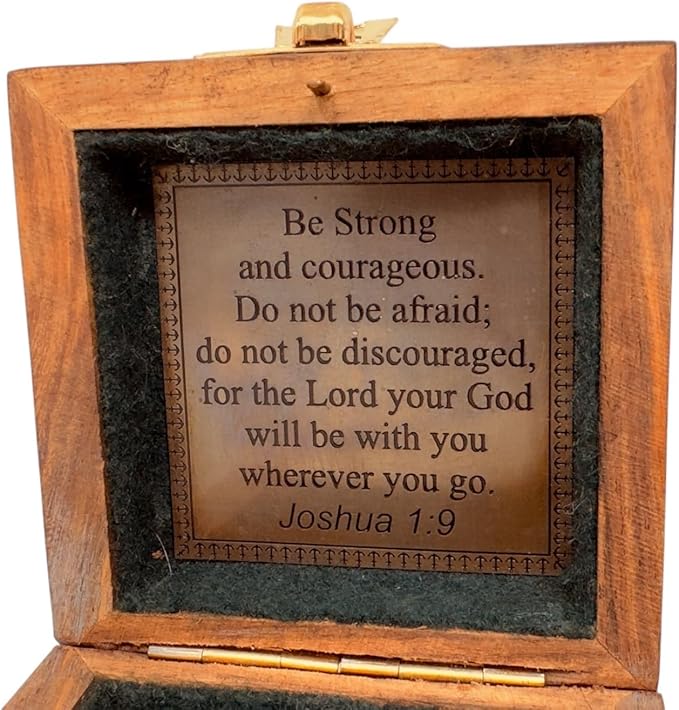 Engraved Personalized Inscription Antique Brass Compass Engraved with Leather Case Son Mom Children Gift Baptism Birthday Easter Decor