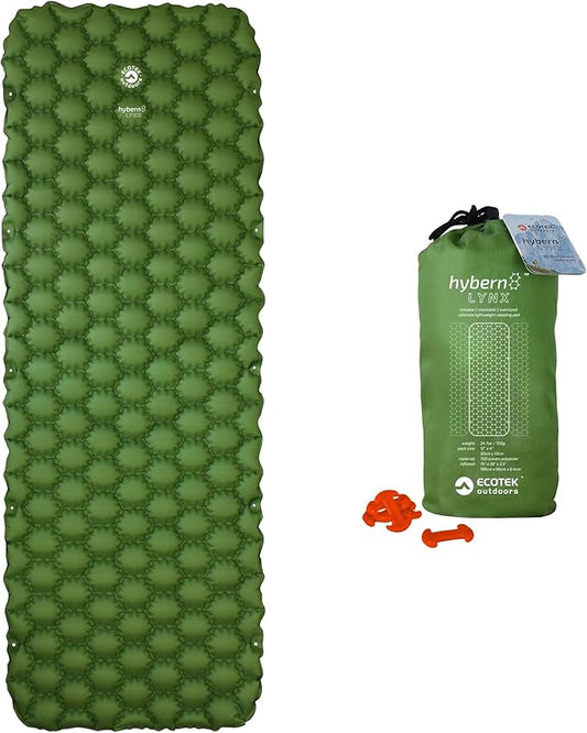 ECOTEK Outdoors Hybern8 Lynx - Linkable, Oversized Sleeping Pad - Innovative & Easy to Use - Lightweight & Compact - Perfect for Backpackers, Overlanders, Couples, and Families