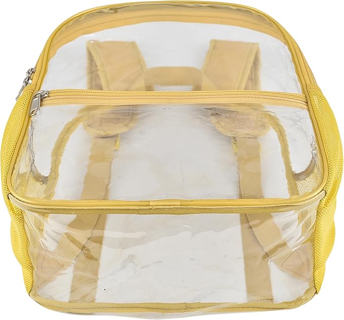 USPECLARE Clear Backpack for Stadium Approved 12×6×12, Water proof Clear Bag for Stadium Events and Concert Work Sport Event