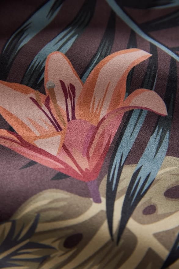 Nomadix Festival Blanket - Perfect for Picnics, Camping, & Lawn Seating - Plush Top & Water Resistant Base - Made with Post Consumer Recycled Materials - Palms Night - 60x70