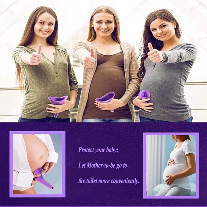 HoFire Female Urination Device-Lets You Pee Standing up-Lightweight Silicone Portable Travel Urinal Funnel Women-Perfect Camping, Traveling, Climbing, Festivals,Outdoor Activities-4 Pcs