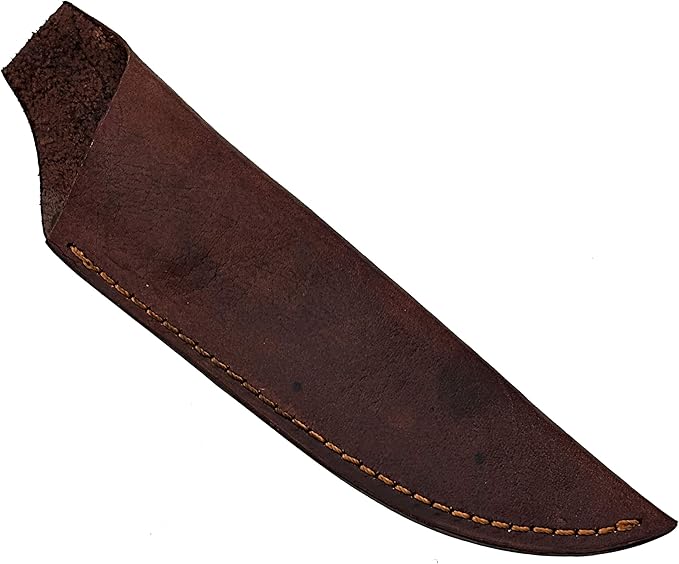 9" Beautiful Damascus Steel Knife made of Damascus Steel and forge pattern blade with an amazing wood 4.25” handle – An amazing Hunting & Skinner Knife with a beautiful Sheath
