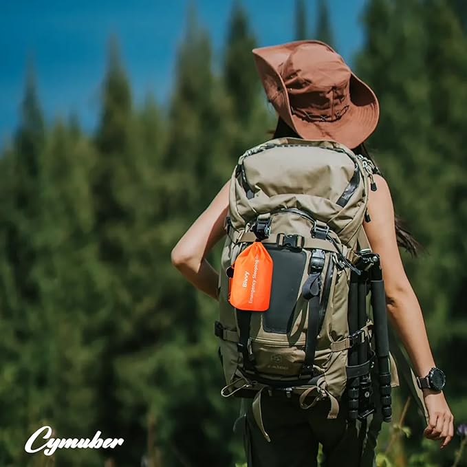 Emergency Sleeping Bag Survival Bag, Cymuber Portable Waterproof Thermal Bivy Sacks Tac Bivvy Bags,Camping Mylar Sleeping Bag Survival Gear Emergency Blankets Survival Shelter