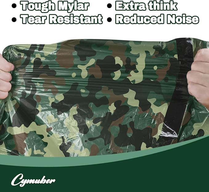 Emergency Sleeping Bag Survival Bag, Cymuber Portable Waterproof Thermal Bivy Sacks Tac Bivvy Bags,Camping Mylar Sleeping Bag Survival Gear Emergency Blankets Survival Shelter