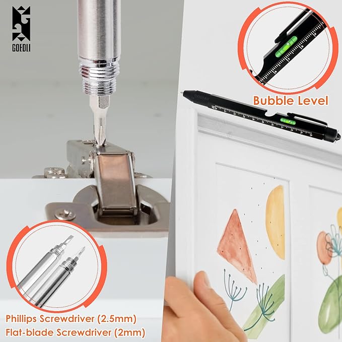 Stocking Stuffers Gifts for Men Adults,GOEDLI Multitool Pen Set,Unique Mens Stocking Stuffers Gifts Ideas for Him,Husband,Dad,Grandpa,Teens,Women,Boyfriend-Christmas Cool Gadgets Gifts