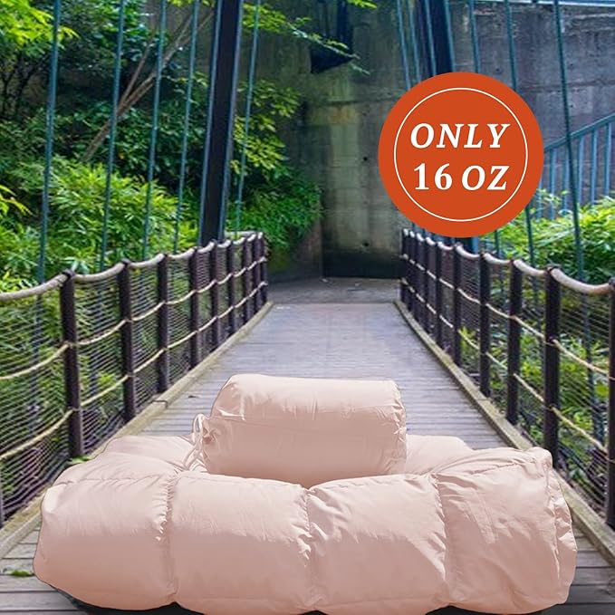 Down Camping Blanket,Puffy Down Blanket Packable Lightweight Down Throw Quilt Water-Resistant Outdoor Travel Blanket for Camping,Hiking,Stadium,Picnic,Car 50x77''Cherry Pink