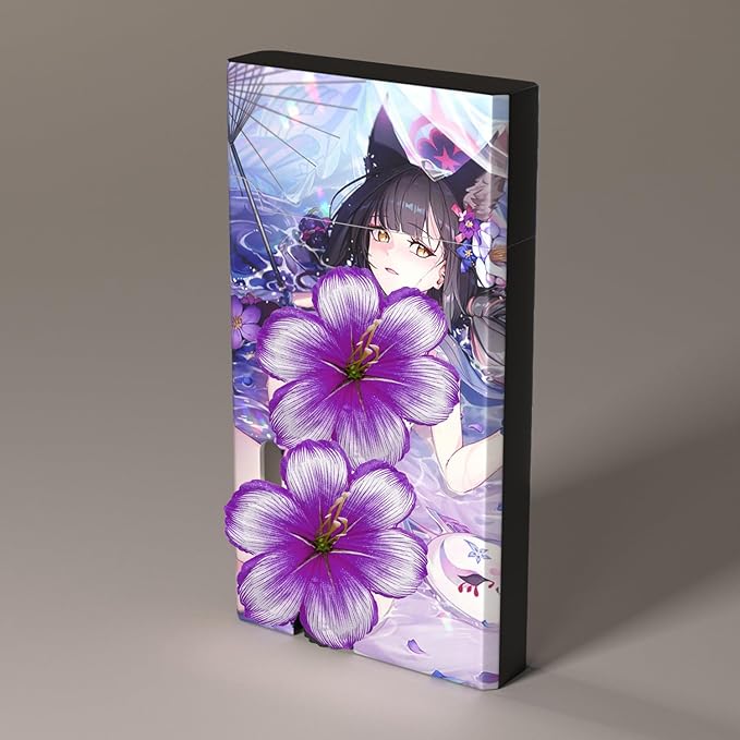 Anime Girl Windproof Butane Jet Torch Lighter,Funny Cool Lighters,Adjustable Jet Flame Torch,Refillable,Grill BBQ Candle Camping(Without Gas)