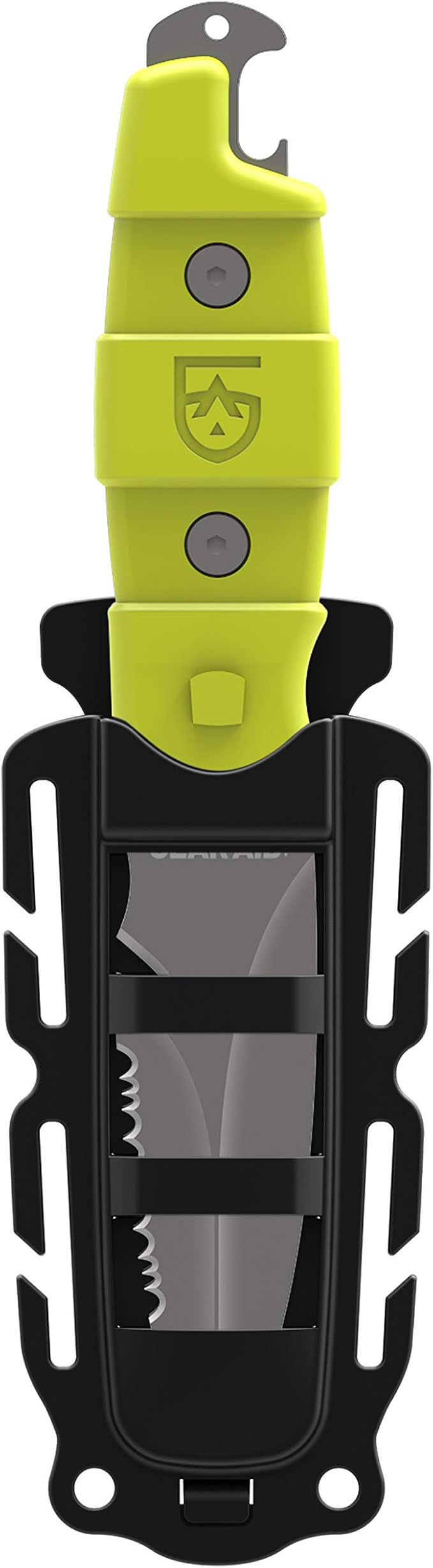 GEAR AID Akua Blunt Tip Paddle Knife with Serrated 3” Blade and Sheath