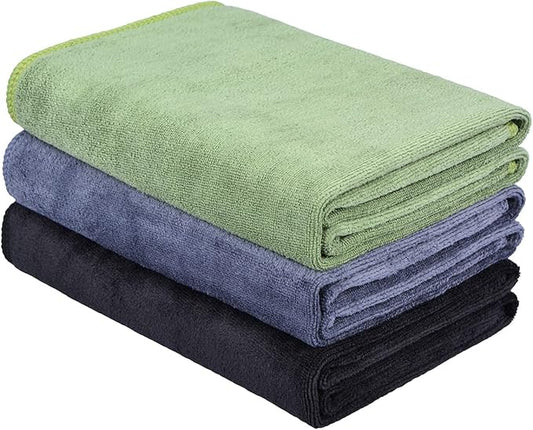 Gyms Towels for Men & Women Microfiber Exercise Fitness Home Absorbent Sweat Yoga Towels Sports Towels Soft Fast Drying 16inch x32inch 3-pack