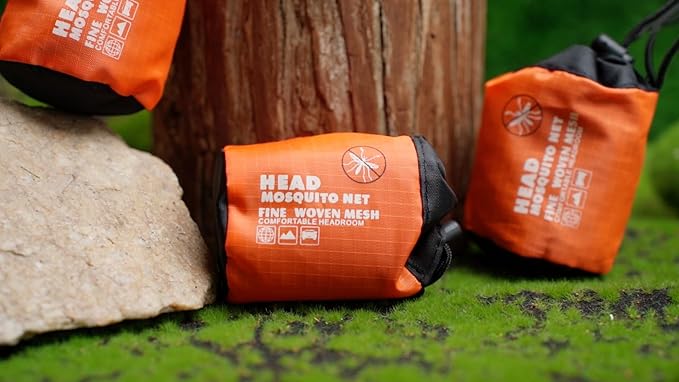 HESTYA 4 Pack Mosquito Net Face Mesh Net Protecting Net for Outdoor Hiking Camping Climbing Mosquito Fly Insects Preventing