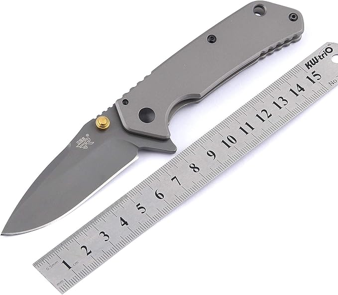 Sanrenmu 7056LUC Line Lock 8Cr14Mov Blade 3Cr14N Handle Folding Knife