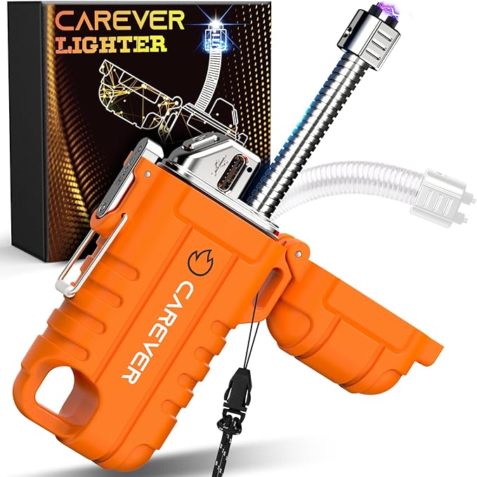 Gifts for Men Women Electric Lighter - Christmas Stocking Stuffers for Adults Dad Wife Husband Gift Ideas Rechargeable USB Arc Plasma Candle Lighters Camping Gear Cool Gadgets BBQ Grill Accessories