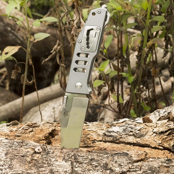 Sanrenmu 7046 Folding Knife multifunction tools knife Aluminum Handle (7046LTX-LK-T3)