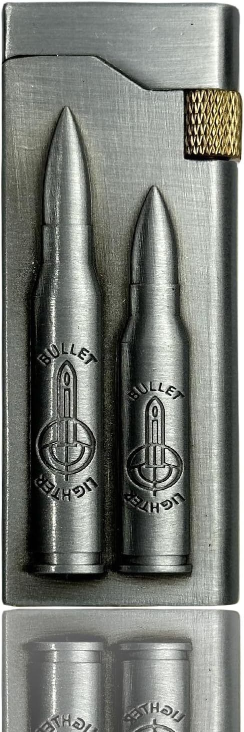Cool Jet Torch Lighter Fun Refillable Butane Lighter Adjustable Windproof Unique Gifts for Men/Women,Fireplace Candle Camping BBQ (without Butane Gas) (07)