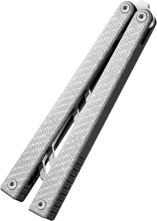 Thomas Default,Start with Default,Fine-tuning Bushing System,G10 & 7075 AL Channel Handle,Multifunctional Tool Suitable for Camping Outdoor Survival.(Silver)